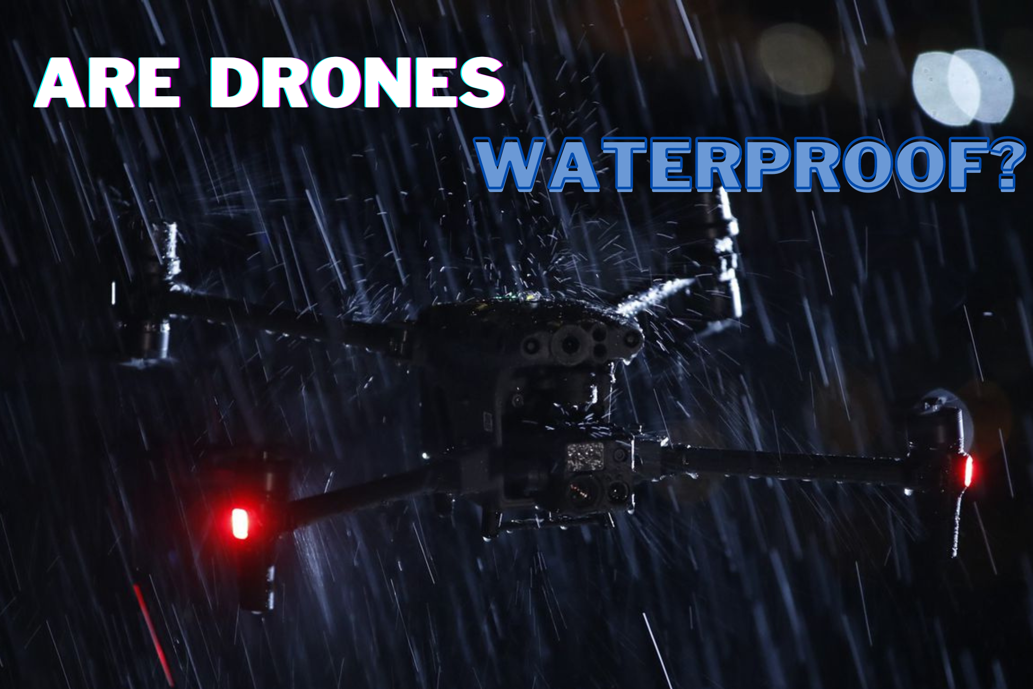 Read more about the article Are Drones Waterproof? (2022 Complete Guide)