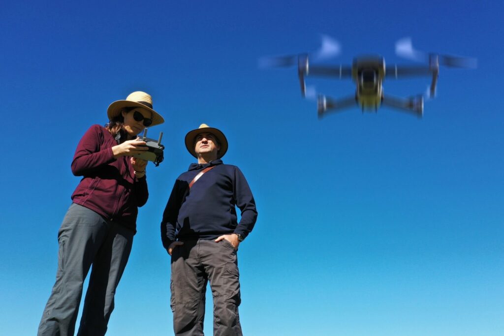 Ask the drone pilot to stop flying over your property.